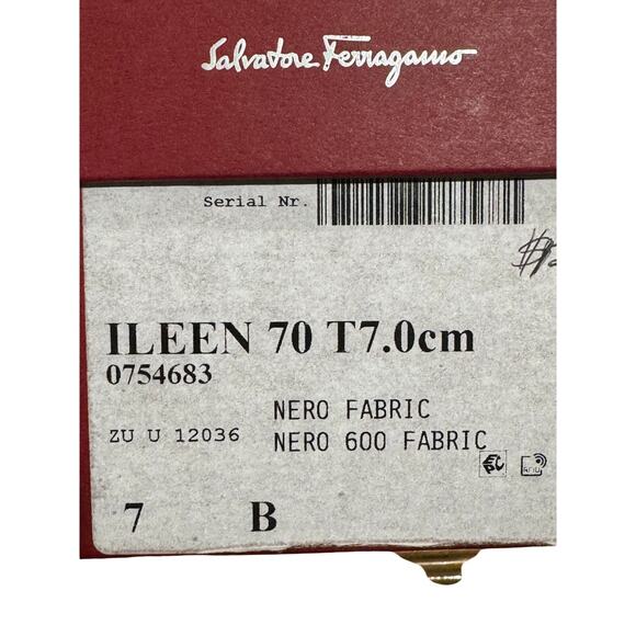 Salvatore Ferragamo Ileen 70 Crystal-Embellished Slingback Pumps sz. 7B - Picture 12 of 12